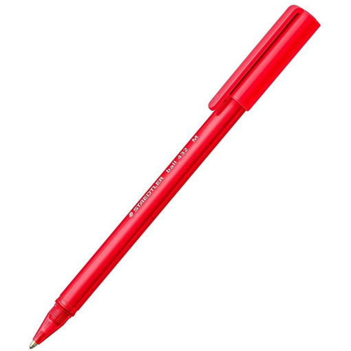Picture of STAEDTLER BALLPOINT TRIANGULAR PEN M RED 1.0MM